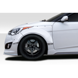 2012-2017 Hyundai Veloster Turbo Duraflex Envision Front Fender Flares - 4 piece image - 1