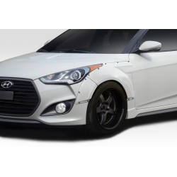 2012-2017 Hyundai Veloster Turbo Duraflex Envision Front Fender Flares - 4 piece image - 3