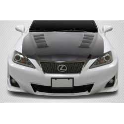 2006-2013 Lexus IS Series IS250 IS350 Carbon Creations DriTech TS-2 Hood - 1 Piece image - 4