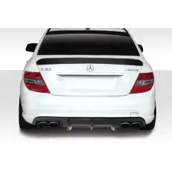 2008-2011 Mercedes C Class / C63 W204 Super Fin Rear Diffuser - 1 Piece ( fits AMG Bumper only ) image - 1