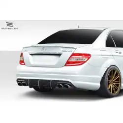 2008-2011 Mercedes C Class / C63 W204 Super Fin Rear Diffuser - 1 Piece ( fits AMG Bumper only ) image - 9