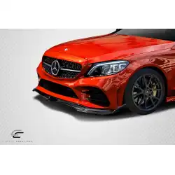 2015-2021 Mercedes C Class W205 DriTech Fortune Front Lip - 1 Piece ( For AMG Bumper only) image - 7