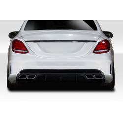 2015-2021 Mercedes C Class W205 Duraflex C63 Look Rear Diffuser - 1 Piece ( For AMG Bumper only) (S) image - 1