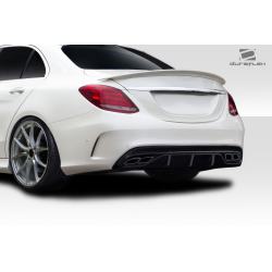 2015-2021 Mercedes C Class W205 Duraflex C63 Look Rear Diffuser - 1 Piece ( For AMG Bumper only) (S) image - 3