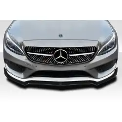 2015-2021 Mercedes C Class W205 Fortune Front Lip - 1 Piece ( For AMG Bumper only) (S) image - 1