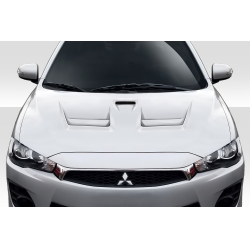 2008-2017 Mitsubishi Lancer / Lancer Evolution 10 Duraflex D Spec Hood - 1 Piece image - 3