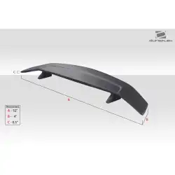 Universal A-Spec Wing Spoiler - 1 Piece image - 4