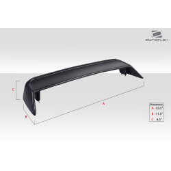 Universal Duraflex Skyline R32 Look Wing Spoiler - 1 Piece image - 4