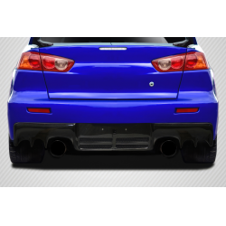 2008-2015 Mitsubishi Lancer Evo X Carbon Creations DriTech OEM Look Rear Diffuser - 1 Piece image - 1