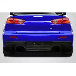 2008-2015 Mitsubishi Lancer Evo X DriTech OEM Look Rear Diffuser - 1 Piece image - 1