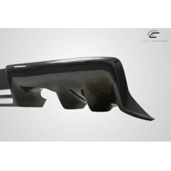 2008-2015 Mitsubishi Lancer Evo X Carbon Creations DriTech OEM Look Rear Diffuser - 1 Piece image - 4