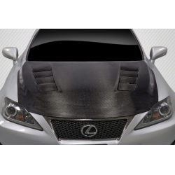 2008-2014 Lexus IS-F Carbon Creations TS-2 Hood - 1 Piece image - 1
