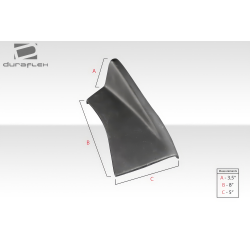 Universal Duraflex Adjustable Front Splitter - 3 Piece image - 5