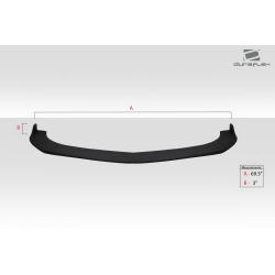 Universal Duraflex Type 4 Front Lip Splitter - 1 Piece image - 4