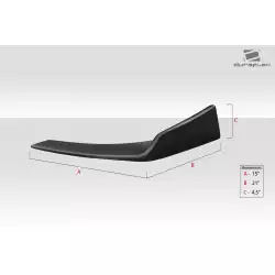 Universal Front / Rear Type 1 Winglet Splitters - 2 Piece (S) image - 12