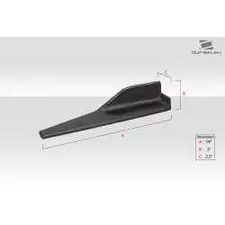 Universal Type 1 Side Splitter Winglets - 2 Piece image - 3