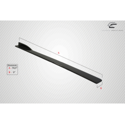 Universal Carbon Creations DriTech C-Speed Side Splitters - 4 Piece image - 2