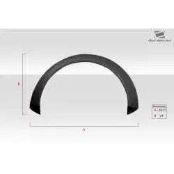 Universal Glider V1 2.7" Fender Flares - 2 Piece image - 3