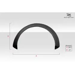 Universal Glider V1 2.7" Fender Flares - 2 Piece image - 6