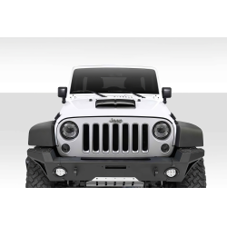 Universal Duraflex Dual Ram Air Hood Scoop - 1 Piece image - 1