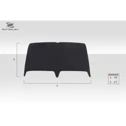 Universal Dual Ram Air Hood Scoop - 1 Piece image - 5