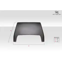 Universal Ram Air Type 6 Hood Scoop - 1 Piece image - 8