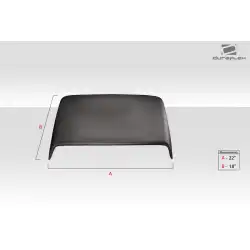 Universal Ram Air Type 3 Hood Scoop - 1 Piece image - 7