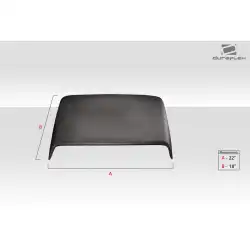 Universal Ram Air Type 3 Hood Scoop - 1 Piece image - 5