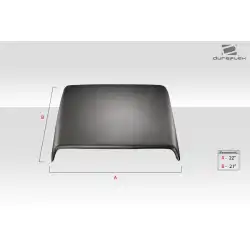 Universal Ram Air Type 8 Hood Scoop - 1 Piece image - 5