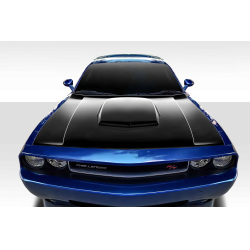 2008-2023 Dodge Challenger Duraflex TA Look Hood - 1 Piece image - 1