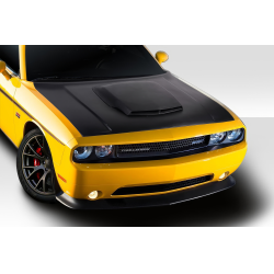2008-2023 Dodge Challenger Duraflex TA Look Hood - 1 Piece image - 3
