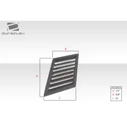 Universal Trackstar 1 Hood Vents - 3 Piece image - 14