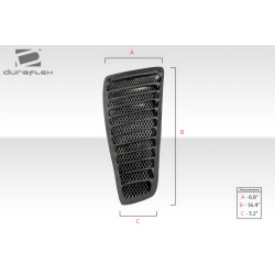 Universal Duraflex Trackstar 3 Hood Vents - 3 Piece image - 5