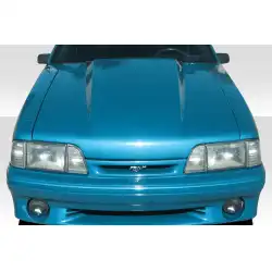1987-1993 Ford Mustang 4 Inch Cowl Hood - 1 Piece image - 1