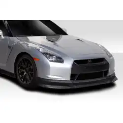 2009-2011 Nissan GT-R R35 C1 Front Lip Under Spoiler Air Dam - 1 Piece image - 8