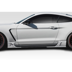 2015-2023 Ford Mustang Duraflex KT Style Side Skirt Rocker Panels Add-Ons - 4 Piece image - 3