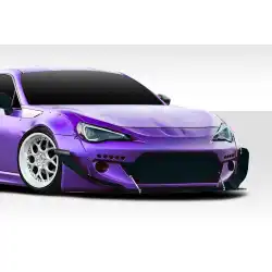 2013-2020 Scion FR-S Toyota 86 Subaru BRZ GT500 V2 Canards - 6 Piece image - 3
