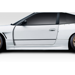 1989-1994 Nissan 240SX S13 Duraflex V Speed Wide Body Side Skirt Rocker Panels - 2 Piece image - 1