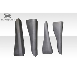 2003-2007 Infiniti G Coupe G35 Duraflex Vader Side Skirts Rocker Panels Add Ons Spat Extensions - 4 Piece image - 4