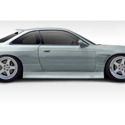 1995-1998 Nissan 240SX S14 Duraflex Type U V2 Side Skirts Rocker Panels - 2 Piece image - 1