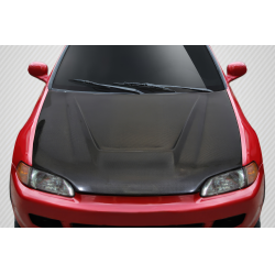 1992-1995 Honda Civic 2DR / HB Carbon Creations Vader Hood - 1 Piece image - 1