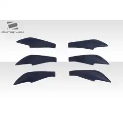 2013-2020 Scion FR-S Toyota 86 Subaru BRZ GT500 V3 Rear Bumper Canards - 6 Piece image - 3