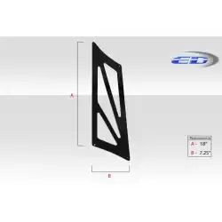 Universal Tall 19" VRX Wing Stands - 4 Piece ( Includes bottom mounting bracket ) image - 9