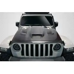 2018-2025 Jeep Wrangler JL Gladiator JT Hellcat Look Hood - 1 piece image - 1