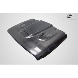 2018-2025 Jeep Wrangler JL Gladiator JT Carbon Creations Hellcat Look Hood - 1 piece image - 10