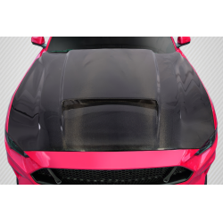 2018-2023 Ford Mustang Carbon Creations CVX Hood - 1 Piece image - 1