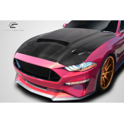 2018-2023 Ford Mustang Carbon Creations CVX Hood - 1 Piece image - 2