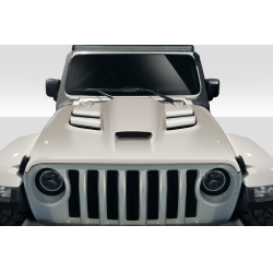 2018-2025 Jeep Wrangler JL Gladiator JT Duraflex Viper Look Hood - 1 Piece image - 1