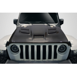 2018-2025 Jeep Wrangler JL Gladiator JT Carbon Creations Viper Look Hood - 1 piece image - 1