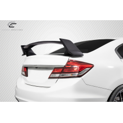 2006-2015 Honda Civic 4DR Sedan Carbon Creations Type R Look Rear Wing Spoiler - 1 Piece image - 3